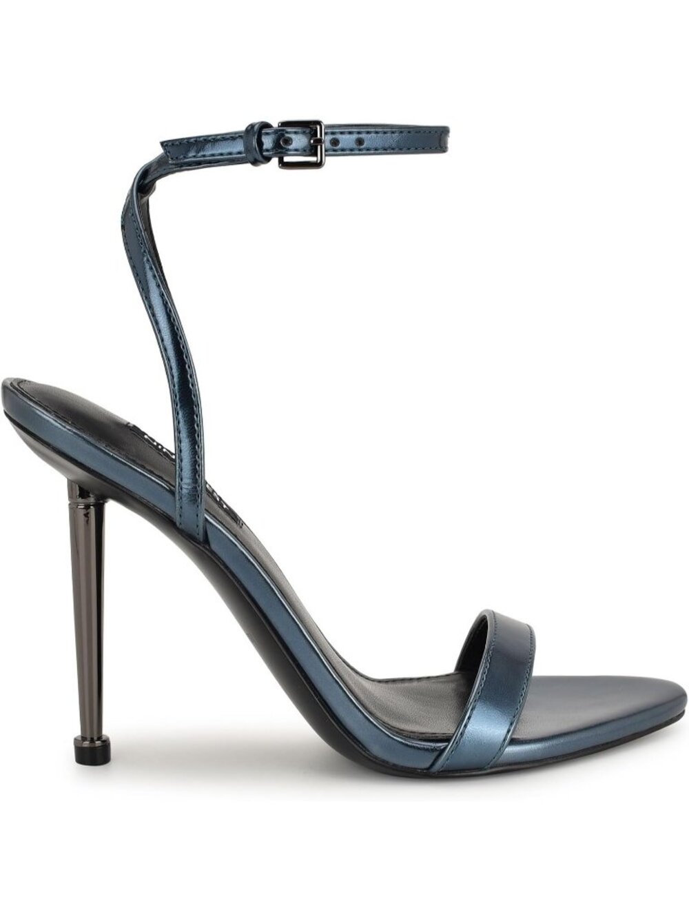 Women's Teal Blue 425 Reina Open Almond Toe Sexy Stiletto Metal Heeled Sandals - Picture 6 of 6